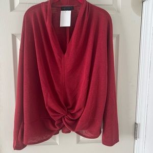 Sanctuary Long Sleeve Knot Twist Tee T-Shirt Top Size 2X